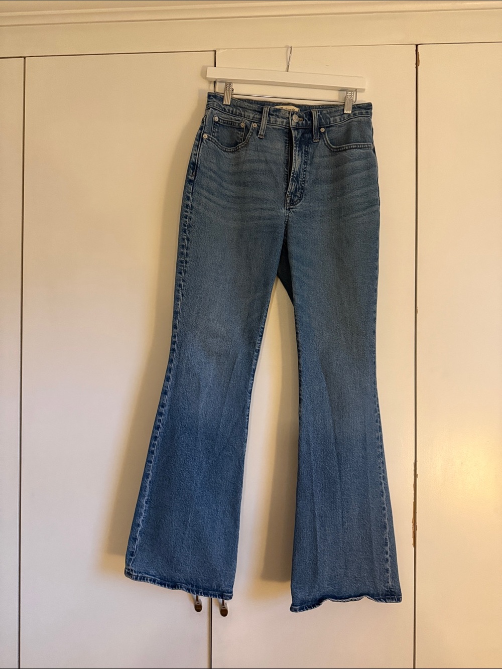 Madewell Midwash The Perfect Vintage Flare Jeans in Classic Blue